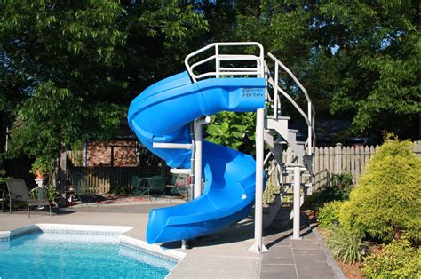 1 out of 5 stars 31 Global Pool Products Tidal Wave Inground Swimming Pool Water Slide Deck Mounted Left Curve Turn Sand GPPSTW-Sand-L. . Pool slide used for sale